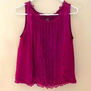 Ann Taylor lined silk tank size 8